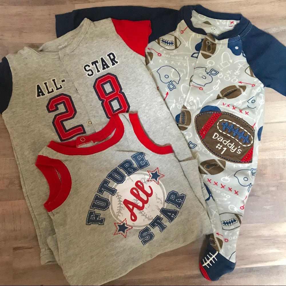 3 month 3 piece sporty baby bundle